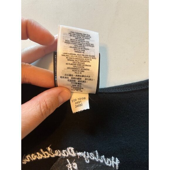 Harley Davidson Y2K Babydoll V-Neck Embroidered Top Size XL - Picture 8 of 11